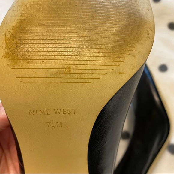 NINE WEST | Peep toe black stiletto heels - Picture 6 of 6